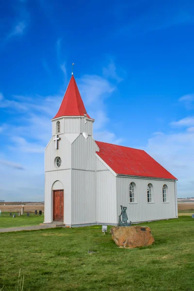 Europa Islandia Muzeum Glaumbaer Słynny Kościół — Zdjęcie stockowe