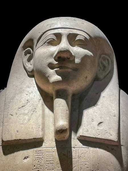 Cairo Egito Julho 2023 Sarcófago Imhotep Museu Nacional Civilização Egípcia — Fotografia de Stock
