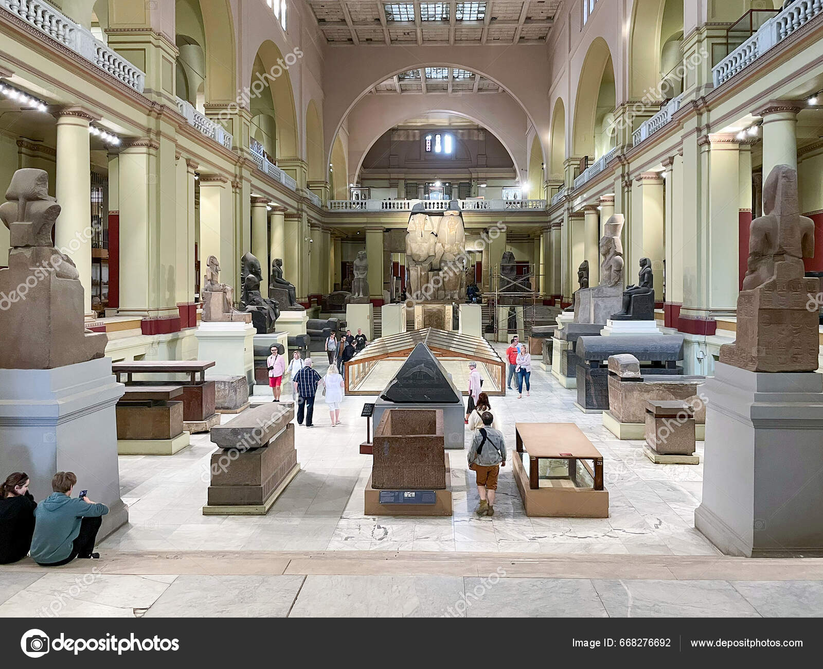 Cairo Egypt July 2023 Old Egyptians Statues Archaeological Findings