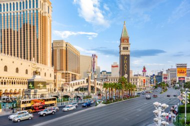 Las Vegas, ABD - 17 Temmuz 2008: Venedik Resort Otel ve Kumarhanesi 'ne ve Opera' nın Hayaleti 'nin reklamı.