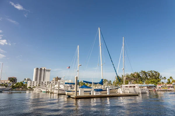 Fort Lauderdale Usa August 2014 Luxusanlegestelle Und Hafen Fort Lauderdale — Stockfoto