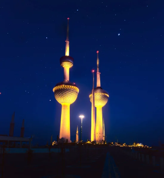 Kuveyt Şehri Kuveyt Temmuz 1983 Kuveyt Kuleleri Resmi Olarak Şubat — Stok fotoğraf