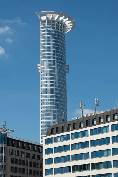 Fráncfort Del Meno Alemania Agosto 2023 Rascacielos Westendstrasse Simboliza Parte — Foto de Stock