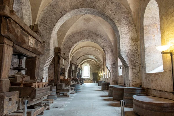 Eberbach Germany 2023年8月24日 Eberbach的老酿酒厂和出版社 修道院是德国莱茵瑙Eltville Rhein附近的一座前锡斯琴修道院 — 图库照片