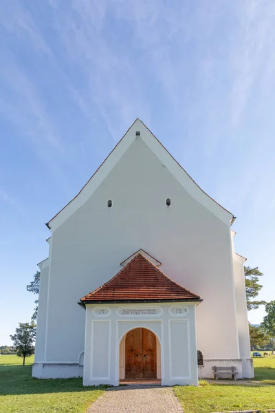 Vista Famosa Iglesia Peregrina Coloman Schwangau Allgau Swabia Bavaria Alemania —  Fotos de Stock