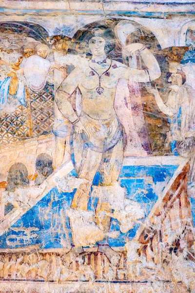 Qasr Amra Nın Ürdün Deki Duvar Resimleri — Stok fotoğraf