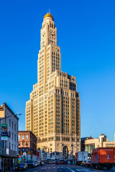 New York City Usa 2015 Berühmtes Uhrturmgebäude Brooklyn New York — Stockfoto