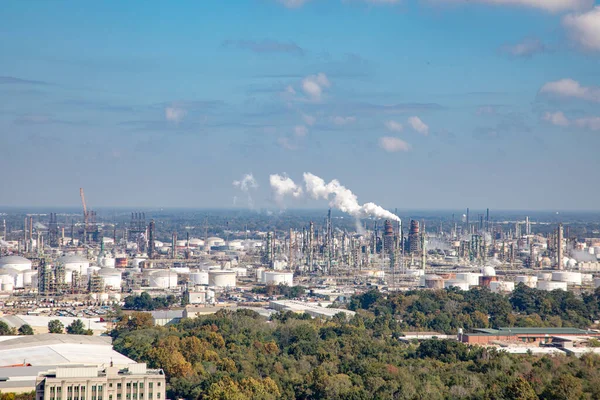 Aerial Oil Industry Baton Rouge — Stock Photo, Image