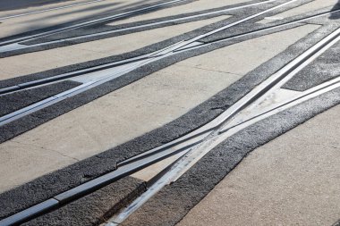 New Orleans, ABD 'de Kanal Caddesi' nde tramvay değişimi.