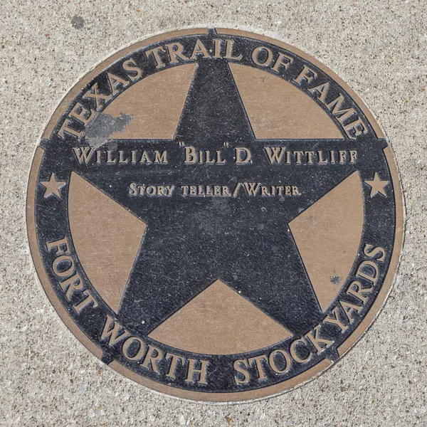 Fort Worth Texas November 2023 Texasspår Berömmelse Hedrar William Bill — Stockfoto