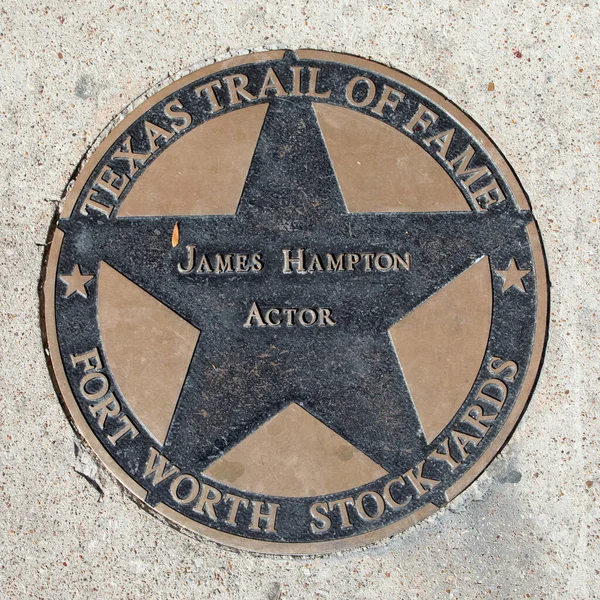 Fort Worth Teksas Kasım 2023 Texas Şöhret Yolu James Hampton — Stok fotoğraf