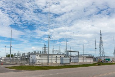 Houston, ABD - 22 Ekim 2023: Houston Uzay Merkezi, ABD Elektrik Santrali.