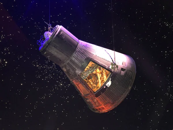 Houston Usa October 2023 Faith Final Mercury Spacecraft Orbit Display — Stock Photo, Image