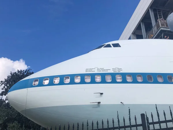 Houston Usa Oktober 2023 Boeing 747 123 Met Namen Van — Stockfoto