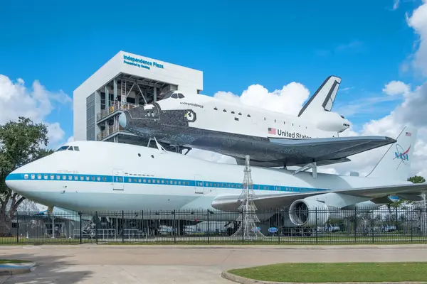 Houston Usa October 2023 Boeing 747 123 Replica Space Shuttle — Stock Photo, Image