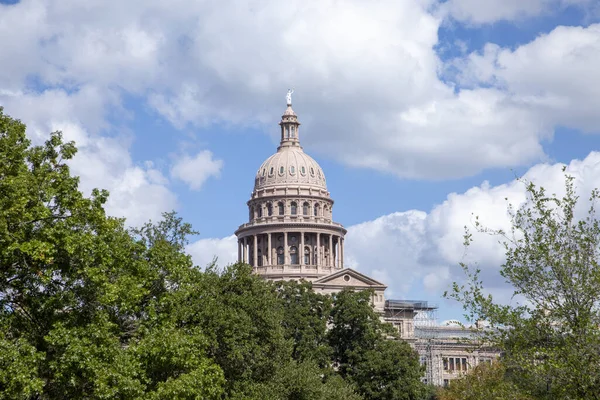 Med Utsikt Över Historiska Statliga Kapitolium Byggnad Austin Texas Usa — Stockfoto
