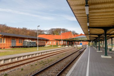 Seebad Heringsdorf, Almanya 'daki ünlü eski tren istasyonu. Tren istasyonu 1896 'da açıldı..