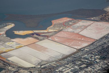 San Francisco körfezi anteninde sulama ve ABD 'de salinli tarım arazisi.