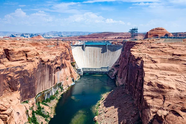 Glen Canyon Dam River Colorado Page Delivering Electricity Water Turbine — Stock Photo, Image