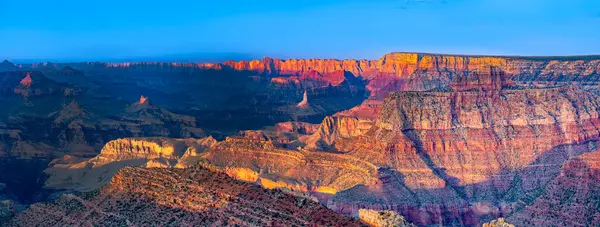 Colorful Sunset Grand Canyon Seen Mathers Point South Rim — Stock Photo, Image