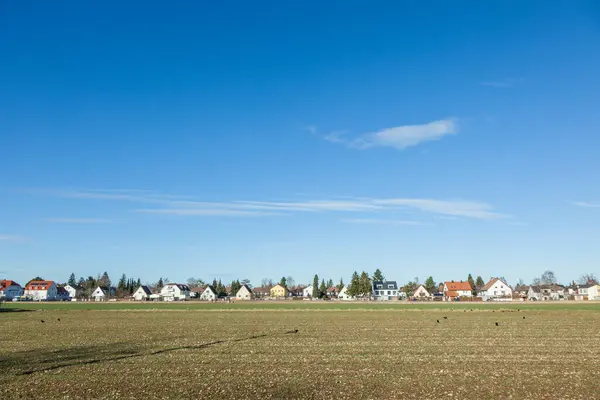 New Houses Munich Allach Agricultural Area Families Munich Germany — Stock Photo, Image