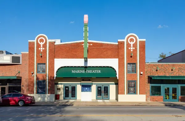 Fort Worth Usa November 2023 Facade Historic Marine Theater Stockyards — Stock Photo, Image