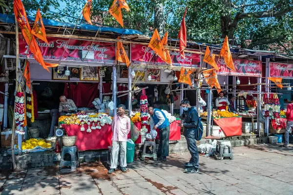 New Delhi India February 2024 People Fresh Fruits Fruit Market — Stock Photo, Image