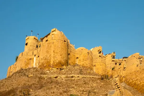 Widok Zabytkowy Fort Jaisalmer Rajasthan Indie — Zdjęcie stockowe