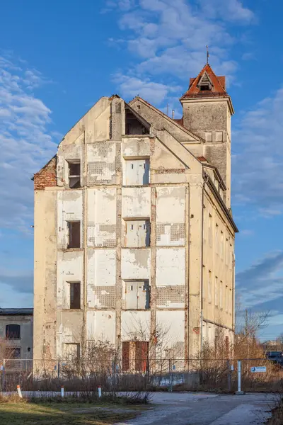 Antiguo Sitio Industrial Abandonado Dañado Allach Múnich Con Restos Habitaciones —  Fotos de Stock