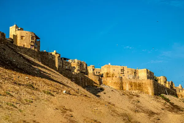 Hindistan Rajasthan Daki Tarihi Jaisalmer Kalesine Bakın — Stok fotoğraf