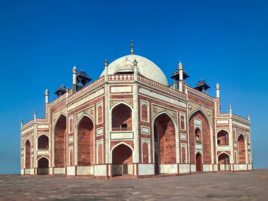 Humayun's tomb in New Delhi, India without tourists clipart