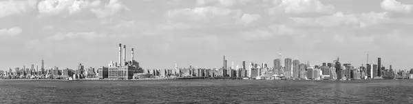 New York Usa October 2017 Panorama New York River Hudson Stockbild