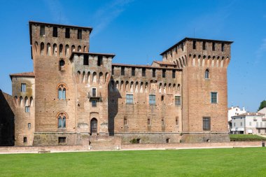 historic medieval fortress Castello di San Giorgio, Gonzaga Saint George -  castle in Italy, Mantua - Mantova clipart