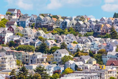 San Francisco 'daki tarihi şehir evleri