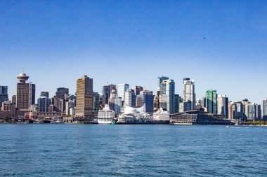 Vancouver, Kanada 'nın gökyüzü güneşli bir günde
