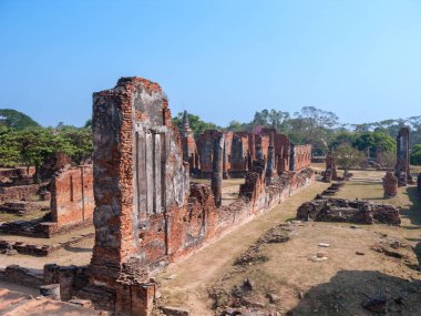 Ajutthaya 'daki Kraliyet Sarayı, ünlü tapınak alanı Wat Phra Si Santhe