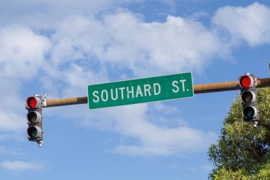 Key West, Florida, ABD 'deki Southard Caddesi.