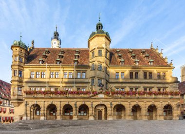 Ünlü Rothenburg ob der Tauber Belediye Binası