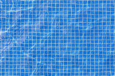 mavi havuz fayanslarının zeminine harmonik şeffaf görünümün arkaplanı