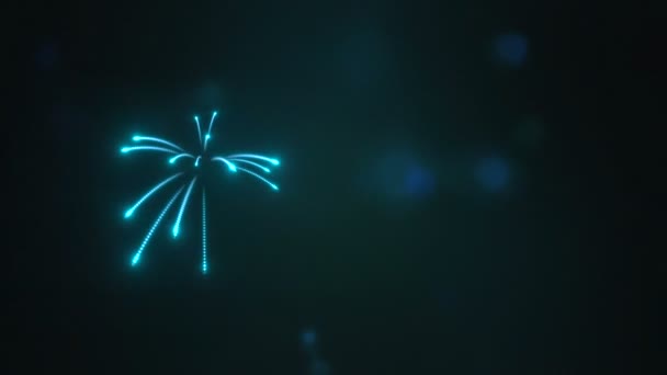 Dark Moody Bokeh Motion Clip Avec Éclats Lumière Colorés Pour — Video