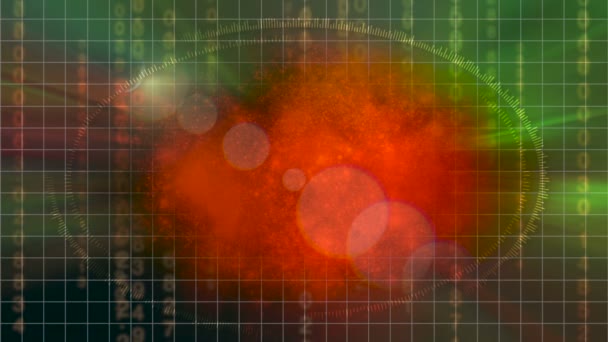 Pohled Přes High Tech Dalekohled Ukazuje Objev Červené Galaxie Hvězd — Stock video
