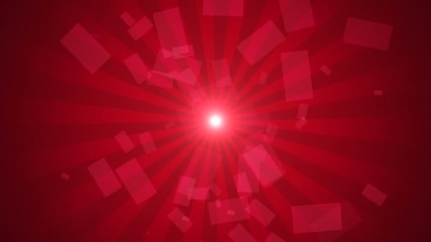 Letters Santa Fly Spin Red Gradient Starburst Ideal Graphic Element — Stock Video