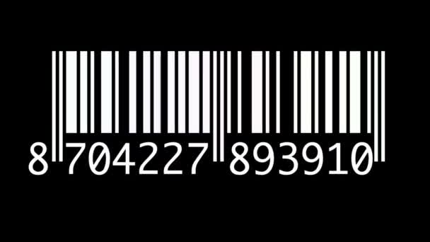 Ein Barcode Hersteller Mit Upc Codierung Für Den Einsatz Verpackungen — Stockvideo