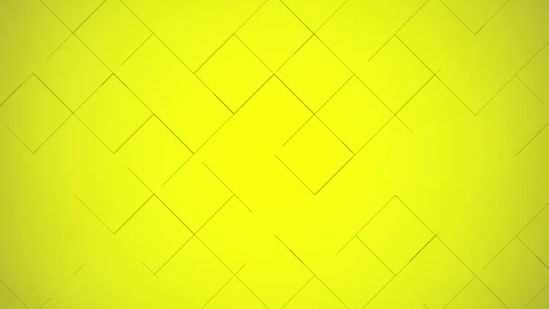 Computer Gegenereerde Geanimeerde Gele Rechthoek Bakstenen Achtergrond Voor Gebruik Als — Stockvideo
