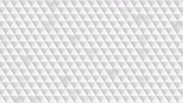 Computer Generated Animated Gray Blinking Triangles Background Use Desktop Screen — Stock Video