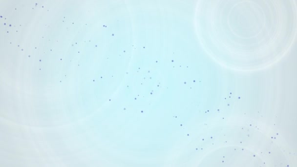 Созданные Компьютером Анимированные Белые Круги Формирования Синем Фоне Использования Качестве — стоковое видео