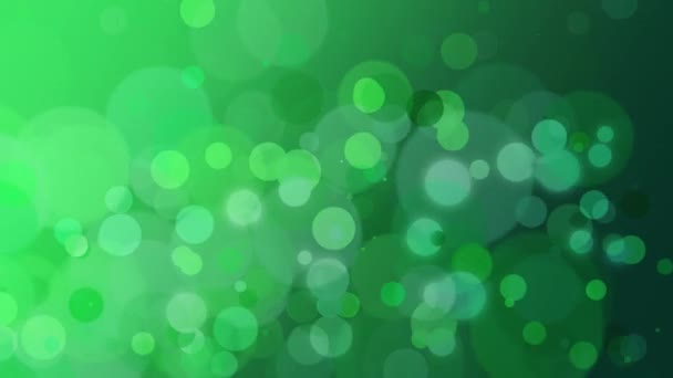 Анимация Сент Патрика Зеленым Боке Тонкой Виньеткой Использования Качестве Фона — стоковое видео