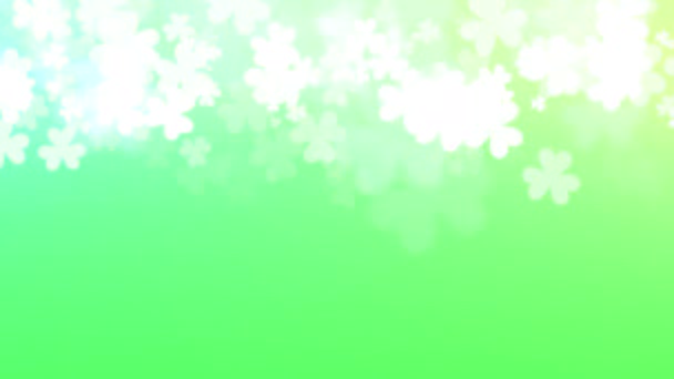 Patrick Animation Green Bokeh Subtle Vignette Use Background Design Element — Wideo stockowe