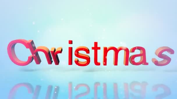 Seasonal Clip Depecting Night Christmas Message Use Holiday Messaging Clip — Stock Video