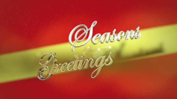 Klasické Sezóny Pozdravy Dovolená Pro Použití Poslat Vánoční Pozdrav Pro — Stock video